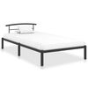 vidaXL Bedframe metaal zwart 100x200 cm