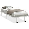 vidaXL Bedframe zonder matras opvouwbaar 75x190 cm staal wit