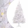 vidaXL Kunstmatige Inklapbare Kerstboom Wit 210 cm PVC en staal