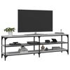 vidaXL Tv-meubel 160x30x50 cm bewerkt hout grijs sonoma eikenkleurig