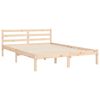 vidaXL Bedframe met hoofdbord massief hout 140x190 cm