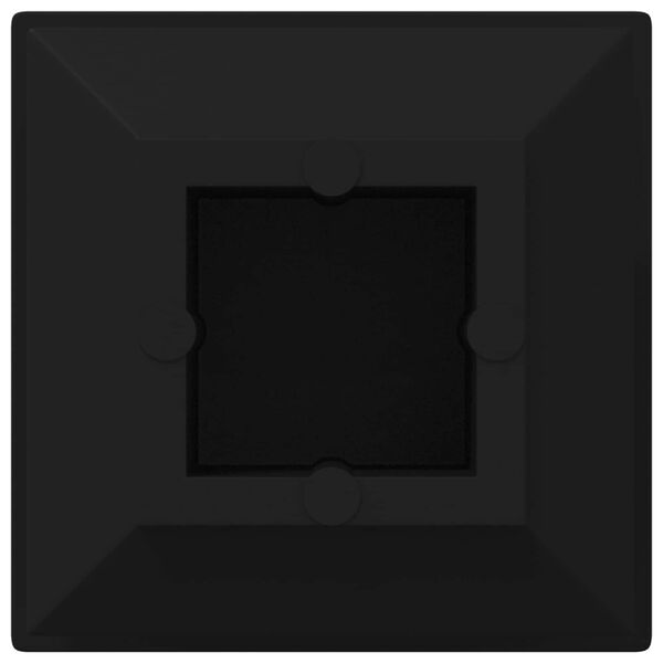 vidaXL Einddoppen 12 pcs Zwart 15 x 15 x 15 mm PP