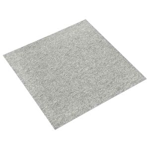 vidaXL Tapijt 20 st Lichtgrijs 50 x 50 cm 100% Polypropyleen