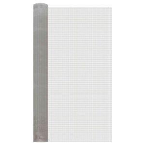 vidaXL Gaas Scherm 100 x 200 cm 6 Mesh RVS 201 Zilverkleurig
