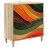 vidaXL Dressoir BONN Sonoma 69 x 33 x 75 cm Bewerkt hout
