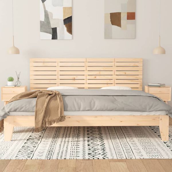 vidaXL Hoofdbord wandmontage 206x3x63 cm massief grenenhout