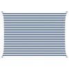 vidaXL Zonneschaduwzeil Blauw en Wit 5 &times; 3,5 m 100% Polyester Oxford