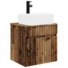 vidaXL Wandgemonteerde wastafelmeubel Oud hout 49 x 41 x 63 cm