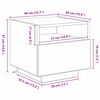 vidaXL Nachtkastje met lade 2 pcs Oudhout 40 x 39 x 37 cm Bewerkt hout
