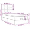 vidaXL Ottoman bed met matrassen 90x190cm fluweel roze