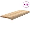 vidaXL Traptreden 16 st 70x30x2 cm onbehandeld massief eikenhout