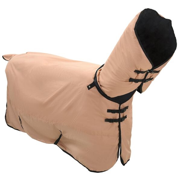 vidaXL Paardendeken Cappuccino 85 cm Polyester