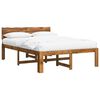 vidaXL Tweepersoonsbed met hoofdeinde ROSTOCK Naturel 150 x 200 cm