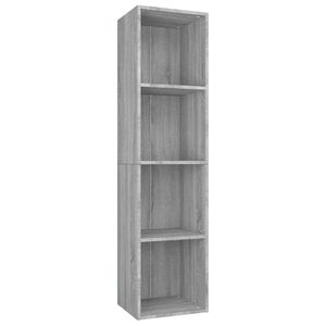 vidaXL Boekenkast / tv-meubel 36x30x143 cm grijs sonoma eikenkleurig