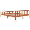 vidaXL Bedframe zonder matras massief grenenhout wasbruin 160x200 cm