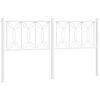 vidaXL Vervangend hoofdbord 160 cm metaal wit