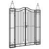 vidaXL Poort 121x8x150 cm smeedijzer zwart