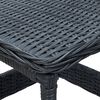 vidaXL 2-delige Loungeset met kussens poly rattan donkergrijs