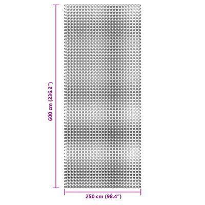 vidaXL Kampeerkleed 6x2,5 m antracietkleurig