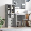 vidaXL Bureau met lade 2 pcs Beton Grijs