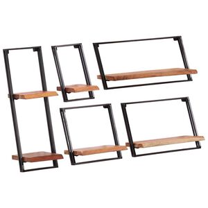 vidaXL Wandplanken 5 stuks massief acaciahout