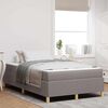 vidaXL Bedframe met matras Taupe 120 x 190 cm Stof
