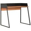 vidaXL Bureau 90x60x88 cm zwart en bruin