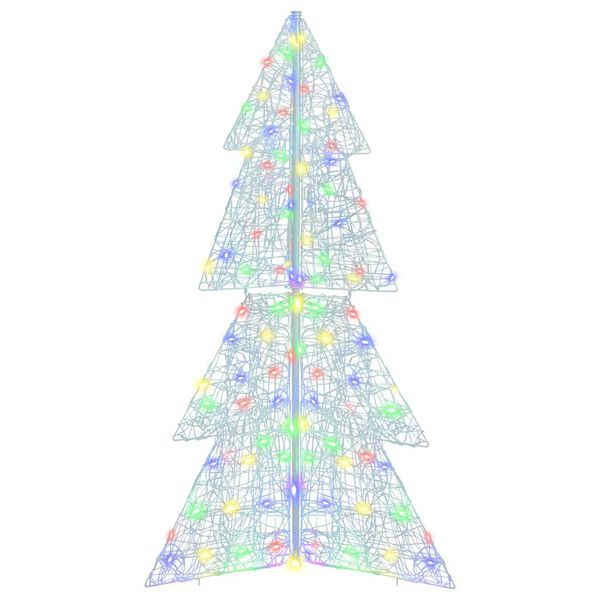 vidaXL Kerstboom met 160 LED Multikleur 150 cm Acryl