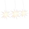 vidaXL Kerstlampen met LED's 3 st inklapbaar wit