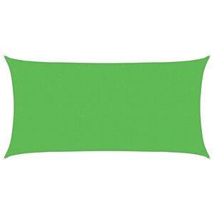 vidaXL Zonnezeil rechthoekig 160 g/m&sup2; 2x3,5 m HDPE lichtgroen