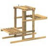 vidaXL Plantenstandaard Wit 82 x 36 x 60 cm Massief Acaciahout