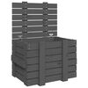 vidaXL Opbergbox 58x40,5x42 cm massief grenenhout grijs