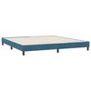 vidaXL Bedframe zonder matras 180x210 cm fluweel donkerblauw