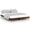 vidaXL Bedframe zonder matras hout gerookt eikenkleurig 140x200 cm