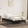 vidaXL Bedframe zonder matras 100x220 cm fluweel zwart