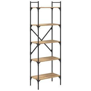 vidaXL Boekenkast 5-laags 56 x 32 x 174 cm Bewerkt hout Artisan Eiken