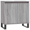 vidaXL Badkamerkast 58x33x60 cm bewerkt hout grijs sonoma eikenkleurig