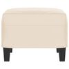 vidaXL Voetenbank 60x50x41 cm microvezelstof beige
