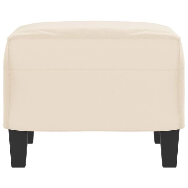 vidaXL Voetenbank 60x50x41 cm microvezelstof beige