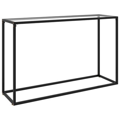 vidaXL Wandtafel 120x35x75 cm gehard glas transparant