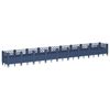 vidaXL Plantenbak met pinnen 363,5x43,5x43,5 cm polypropeen blauwgrijs