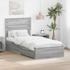 vidaXL Bedframe met lade met hoofdeinde met opslag Bewerkt hout
