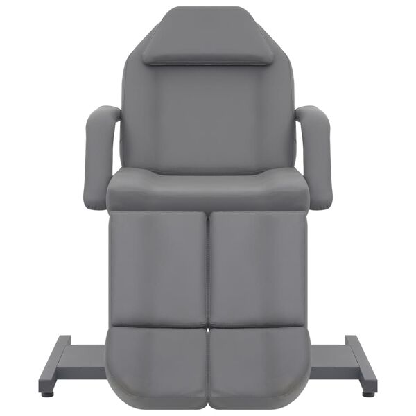 vidaXL Behandelstoel 180x62x78 cm kunstleer grijs