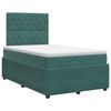 vidaXL Boxspringbed met matras Donkergroen 120 x 200 cm Fluweel