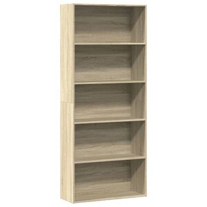 vidaXL Boekenkast 80x30x189 cm bewerkt hout sonoma eikenkleurig