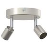 vidaXL Plafondspot met schijnwerpers Nikkel 12 x 8 cm Staal