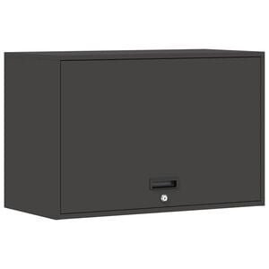 vidaXL Wandkast voor Garage Zwart 80 x 40 x 53 cm Poedercoating staal