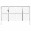 vidaXL Tuinpoort staal 350x200 cm zilver