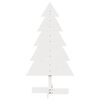 vidaXL Kerstdecoratie kerstboom 100 cm massief grenenhout wit