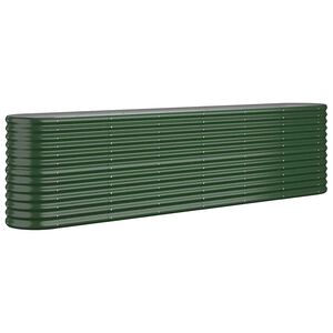 vidaXL Plantenbak 260x40x68 cm gegalvaniseerd staal groen
